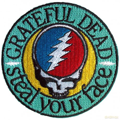 Grateful Dead: Standard Patch: Steal Your Face Text Emblem