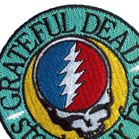 Grateful Dead: Standard Patch: Steal Your Face Text Emblem