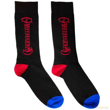 Grateful Dead: Unisex Ankle Socks: Vertical Mono Logo (Black) (UK Size 6 - 11)