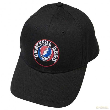 Grateful Dead: Unisex Baseball Cap: Steal Your Face Logo (Black)
