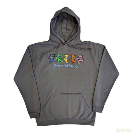 Grateful Dead: Unisex Pullover Hoodie: Dancing Bears (Grey) (Small)