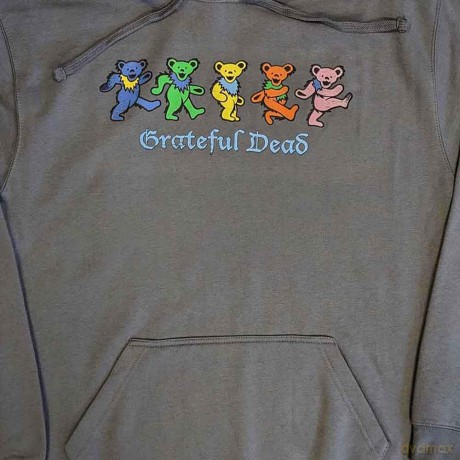 Grateful Dead: Unisex Pullover Hoodie: Dancing Bears (Grey) (XX-Large)
