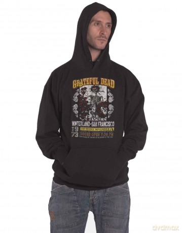 Grateful Dead: Unisex Pullover Hoodie: San Francisco (Black) (Small)