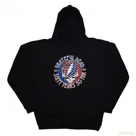Grateful Dead: Unisex Pullover Hoodie: Stealie 60 (Black) (Large)