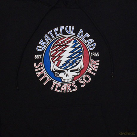 Grateful Dead: Unisex Pullover Hoodie: Stealie 60 (Black) (Large)
