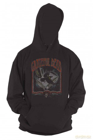 Grateful Dead: Unisex Pullover Hoodie: Vintage Poster (Black) (Large)