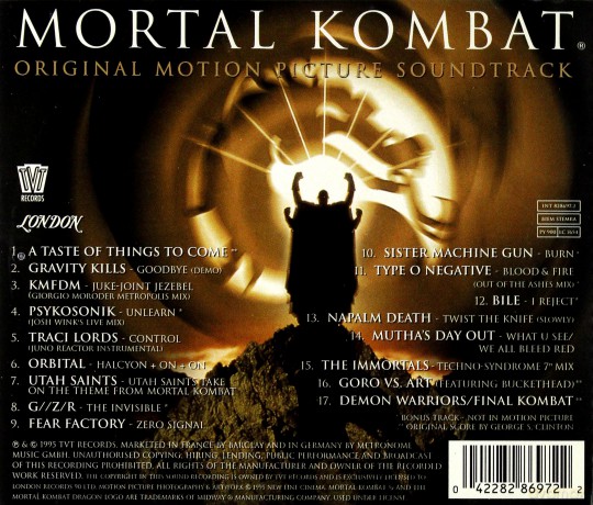 Mortal Kombat soundtrack (George S. Clinton) [CD]