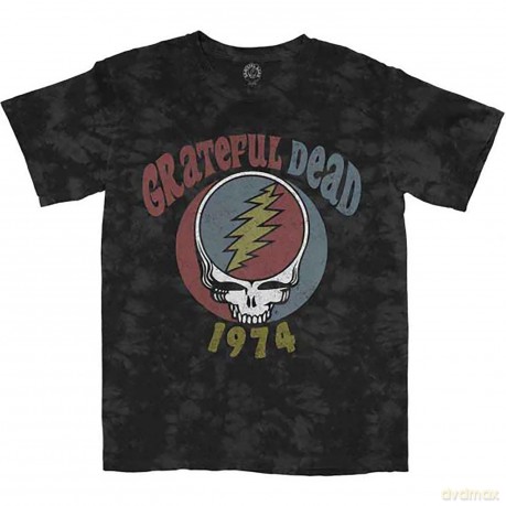 Grateful Dead: Unisex T-Shirt: 1974 (Grey) (Wash Collection) (Medium)