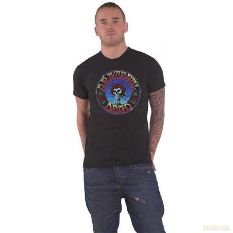 Grateful Dead: Unisex T-Shirt: Bertha Circle Vintage Wash (Black) (Large)