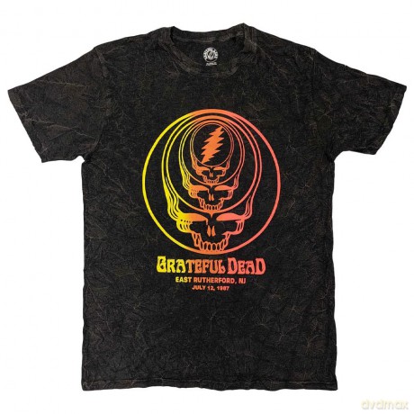 Grateful Dead: Unisex T-Shirt: Concentric Skulls (Black) (Wash Collection) (X-Large)