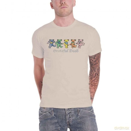 Grateful Dead: Unisex T-Shirt: Dancing Bears (Sand) (Medium)