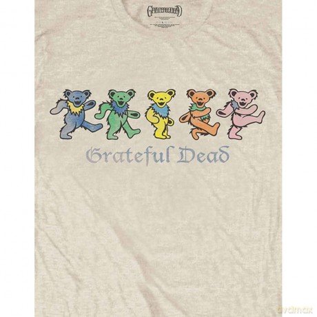 Grateful Dead: Unisex T-Shirt: Dancing Bears (Sand) (X-Large)