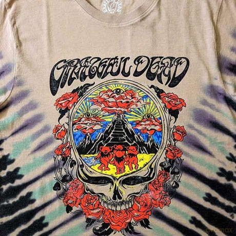 Grateful Dead: Unisex T-Shirt: Eye Clouds (Sand) (Wash Collection) (XX-Large)