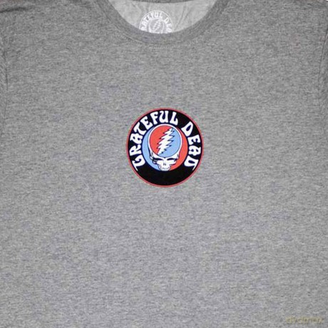 Grateful Dead: Unisex T-Shirt: Mini Steal Your Face Logo (Grey) (XX-Large)