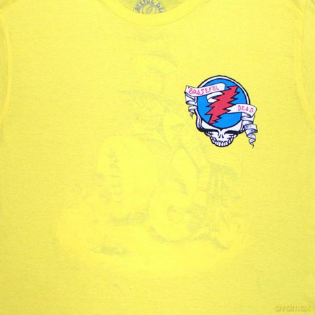 Grateful Dead: Unisex T-Shirt: Rose Pose Yellow (Yellow) (Back Print) (Large)