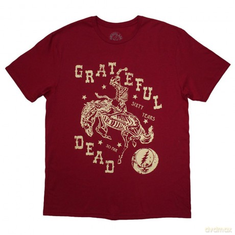 Grateful Dead: Unisex T-Shirt: Skeleton Horse (Red) (Back Print) (XX-Large)