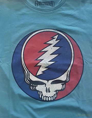 Grateful Dead: Unisex T-Shirt: Steal Your Face Classic (Blue) (Small)