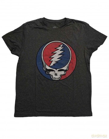 Grateful Dead: Unisex T-Shirt: Steal Your Face Classic (Brindle) (Medium)