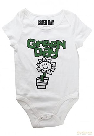 Green Day: Kids Baby Grow: Flower Pot (White) (0-3 Months)