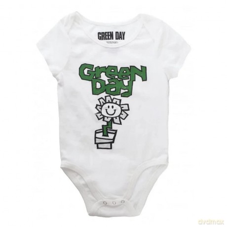 Green Day: Kids Baby Grow: Flower Pot (White) (9-12 Months)