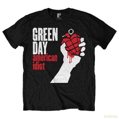 Green Day: Kids T-Shirt: American Idiot (Black) (7-8 Years)