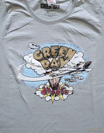 Green Day: Ladies T-Shirt: Dookie Vintage (Grey) (XX-Large)