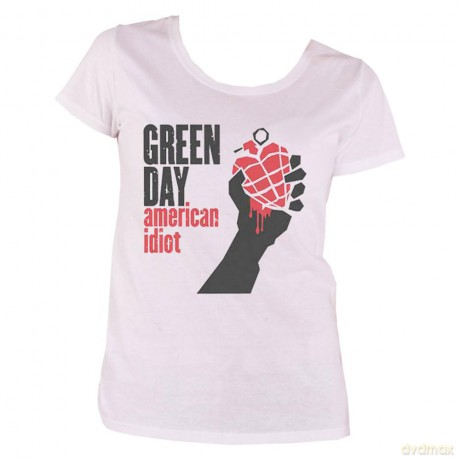 Green Day: Ladies Tee: American Idiot (Large)