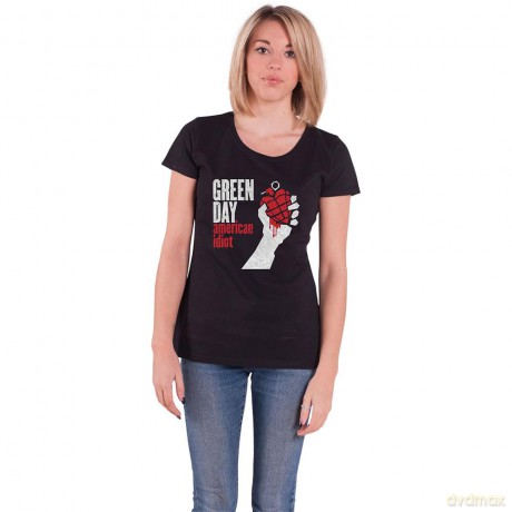 Green Day: Ladies Tee: American Idiot (Small)