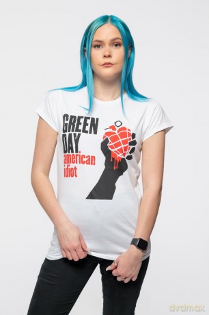 Green Day: Ladies Tee: American Idiot (Small)