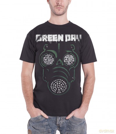 Green Day: Men's Tee: Green Mask (Small)