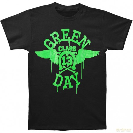 Green Day: Men's Tee: Neon Black (Large)