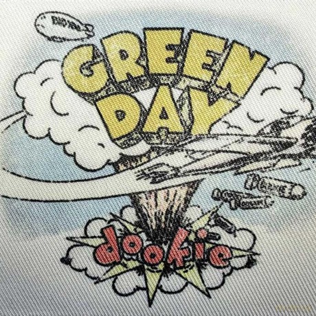 Green Day: Standard Patch: Dookie (White)