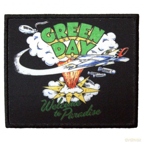 Green Day: Standard Patch: Welcome To Paradise