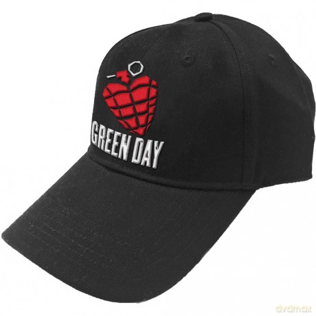 Green Day: Unisex Baseball Cap: Grenade Logo (Black)
