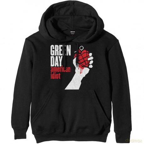 Green Day: Unisex Pullover Hoodie: American Idiot (Black) (XXX-Large)