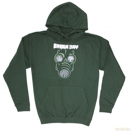 Green Day: Unisex Pullover Hoodie: Green Mask (Green) (Small)