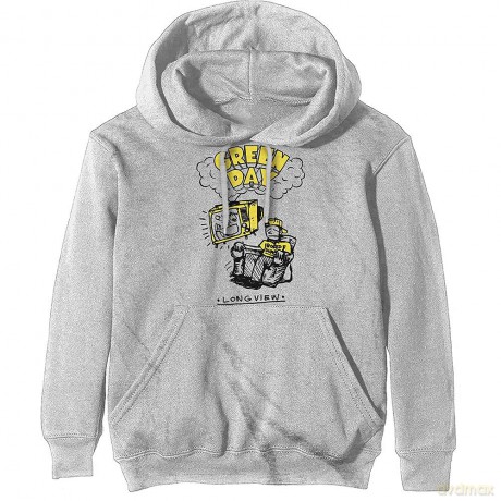 Green Day: Unisex Pullover Hoodie: Longview Doodle (Off White) (XX-Large)