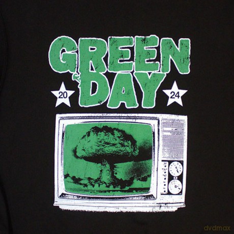 Green Day: Unisex Sweatshirt: TV Explosion (Black) (Sleeve Print) (Small)