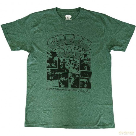 Green Day: Unisex T-Shirt: Dookie Frames (Green) (X-Large)