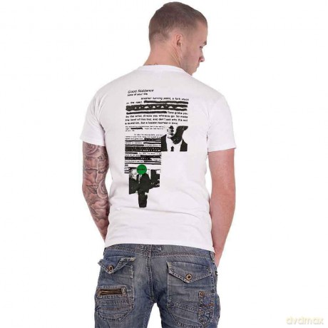 Green Day: Unisex T-Shirt: Good Riddance (White) (Back Print) (Small)