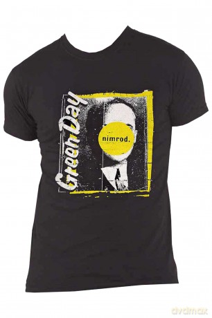 Green Day: Unisex T-Shirt: Nimrod Tracklist (Black) (Back Print) (Small)