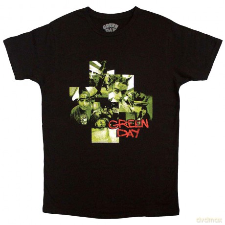 Green Day: Unisex T-Shirt: Photo Montage (Black) (Small)