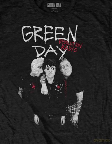 Green Day: Unisex T-Shirt: Red Hot (Black) (Small)