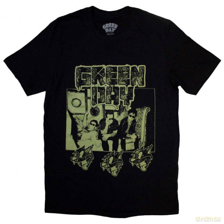 Green Day: Unisex T-Shirt: Rev Radio (Black) (Medium)