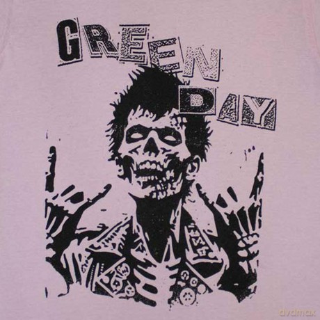 Green Day: Unisex T-Shirt: Savior Zombie (Pink) (Large)