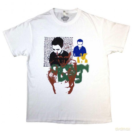 Green Day: Unisex T-Shirt: Spray Paint (White) (Large)