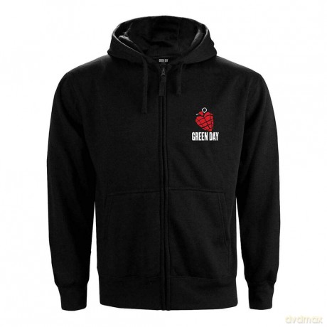 Green Day: Unisex Zipped Hoodie: American Idiot (Back Print) (Medium)