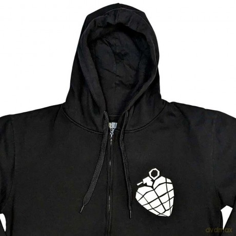 Green Day: Unisex Zipped Hoodie: American Idiot The Musical (Black) (Back Print) (Medium)