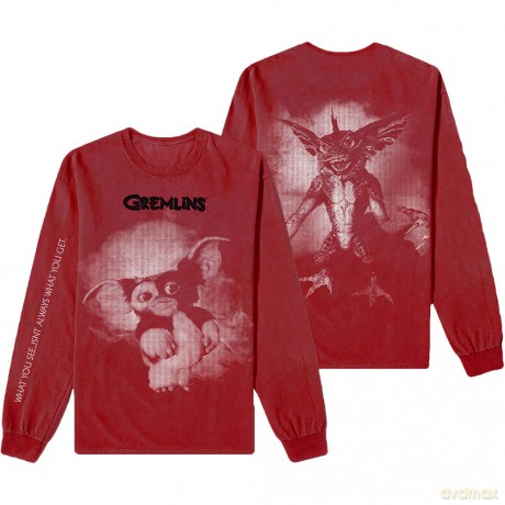 Gremlins: Unisex Long Sleeve T-Shirt: Graphic (Red) (Medium)