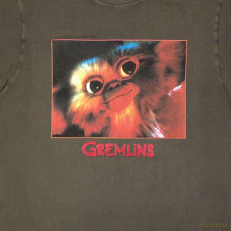 Gremlins: Unisex Stone Wash T-Shirt: Gizmo Photo (Green) (Small)